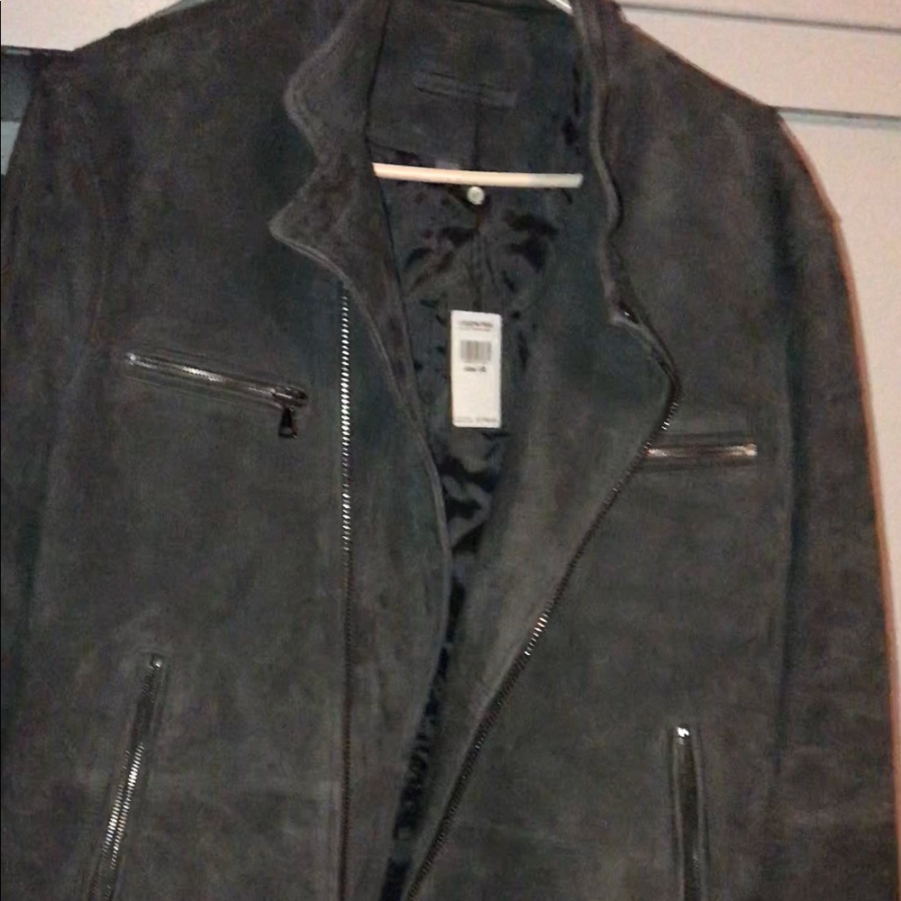 John varvatos grey suede leather jacket 2018